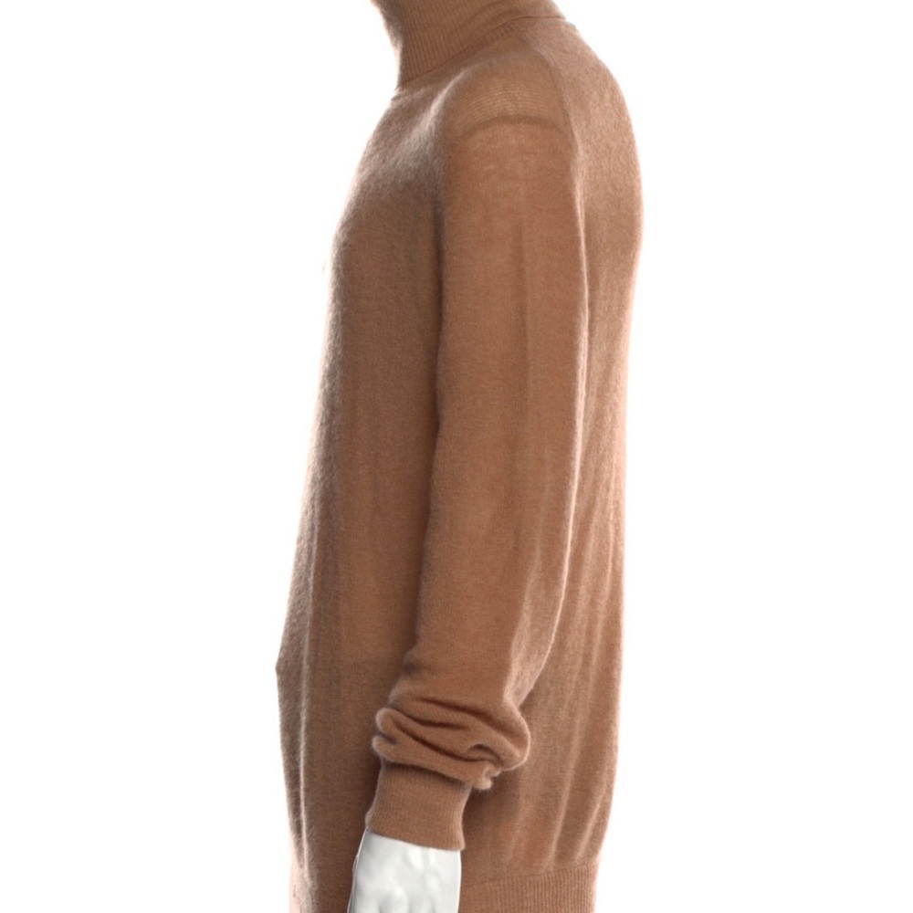 Men’s Gucci Tan Turtleneck Sweater Soft Knit Classic - Picture 2 of 7